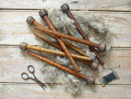 Bobbins 10 inch Spindle Bobbin Set-bobbins, spindle bobbins, textile bobbins, mill bobbins