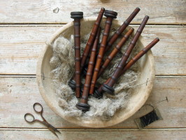 Bobbins 8 inch Spindle Bobbin Set-bobbins, spindle bobbins, textile bobbins, mill bobbins