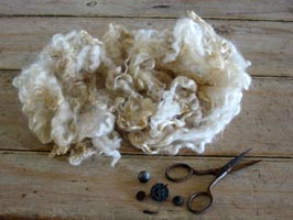 Raw Coopworth Wool Cream