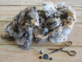 Raw Wool Bulk Size Gray Coopworth