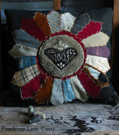 Fraktur Heart Needle Punch PATTERN