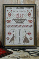 Key to My Heart Sampler PATTERN-sampler, heart, hearts, Valentine
