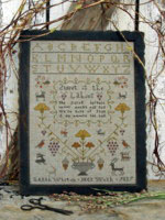 The Rising Harvest Sampler PATTERN-cross stitch, stitchery, sampler, harvest