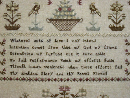 Susanna Pratt Sampler PATTERN
