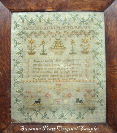 Susanna Pratt Sampler PATTERN