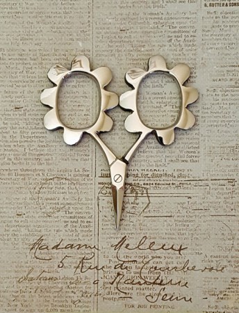 Flower Power Scissors - Silver