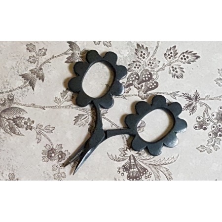 Flower Power Scissors - Matte Black