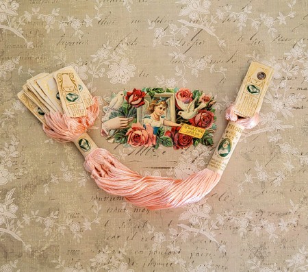 Vintage Pink Silk Embroidery Thread - A Dozen Skeins - Seda Filoflosse